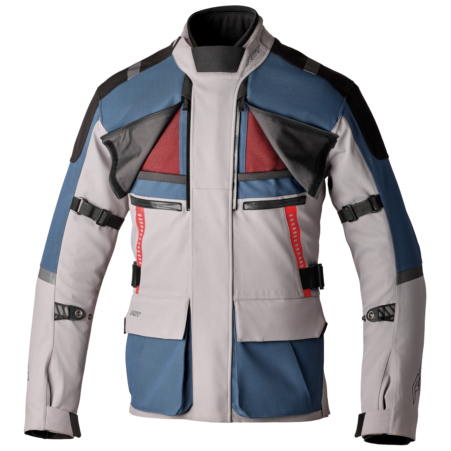 RST Pro Series Vulcan CE 3/4 Textile Jacket Silver / Blue FREE UK Delivery, FREE 365 Day Returns | Moto Central