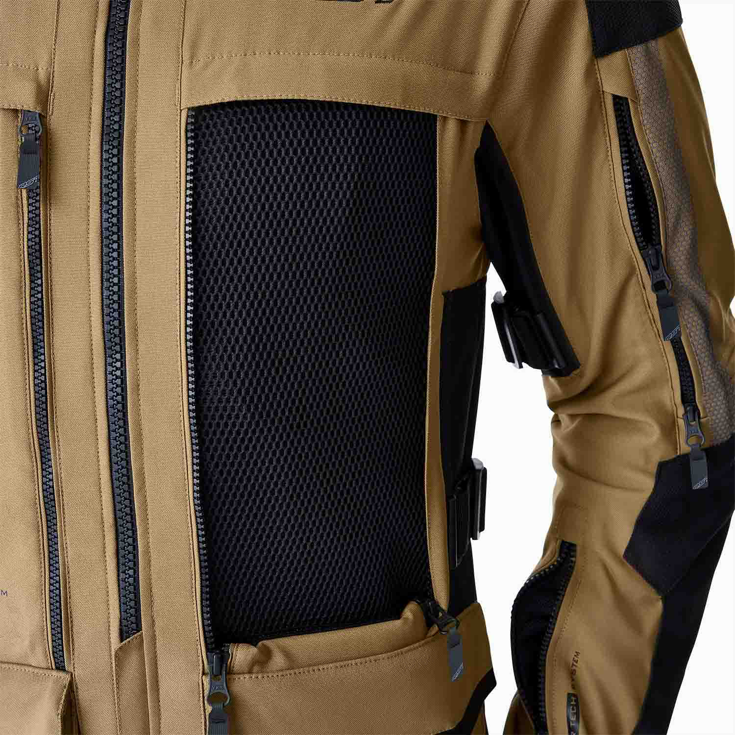 RST Pro Series Adventure D3O Textile Jacket Sand / Black - FREE UK Shipping, FREE 365 Day Returns | Moto Central