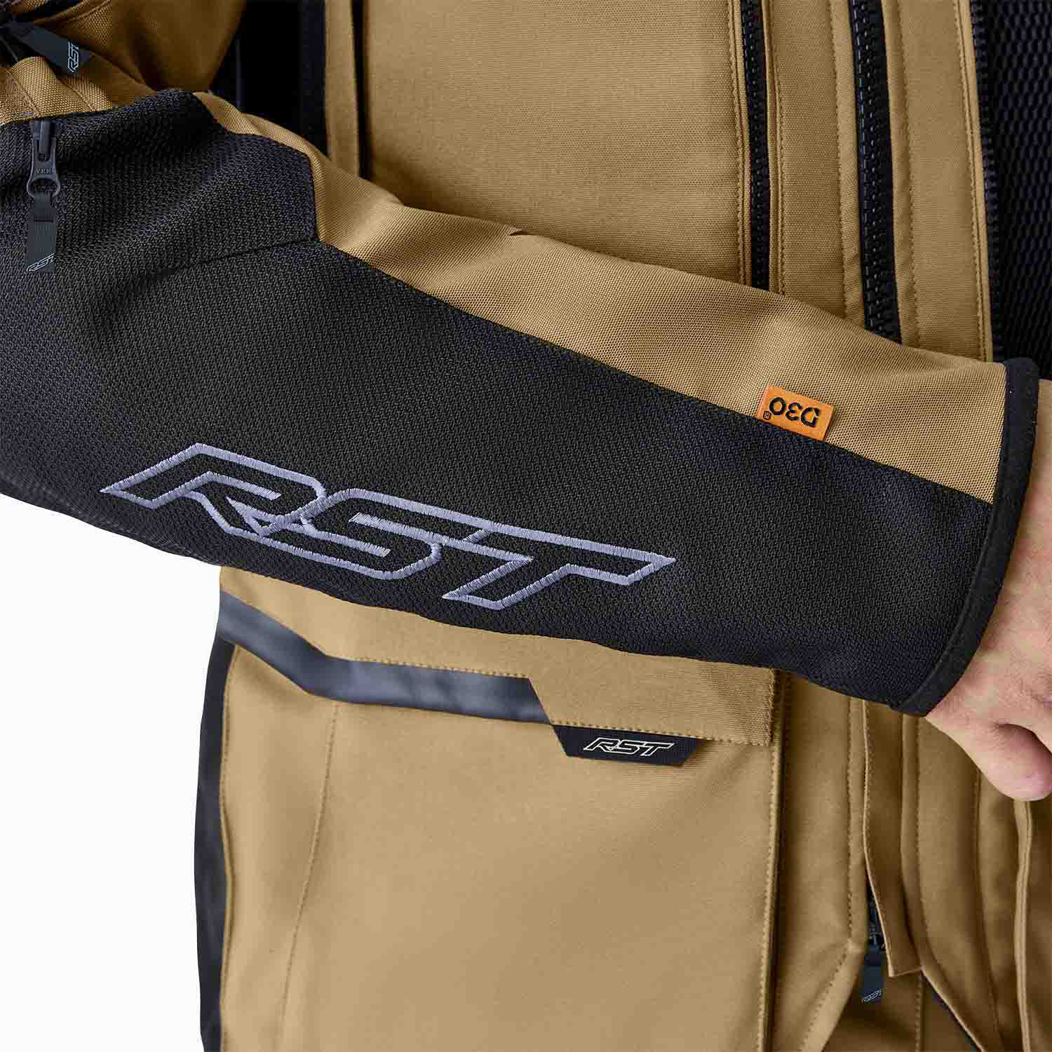 RST Pro Series Adventure D3O Textile Jacket Sand / Black - FREE UK Shipping, FREE 365 Day Returns | Moto Central