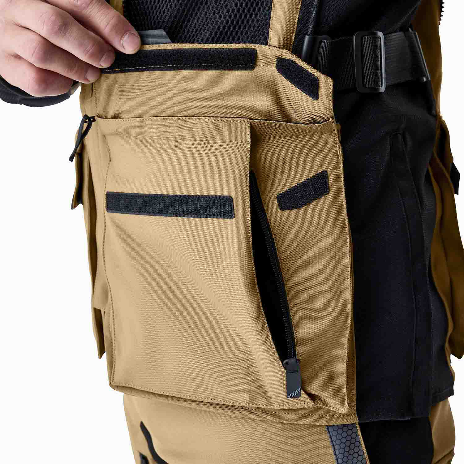 RST Pro Series Adventure D3O Textile Jacket Sand / Black - FREE UK Shipping, FREE 365 Day Returns | Moto Central