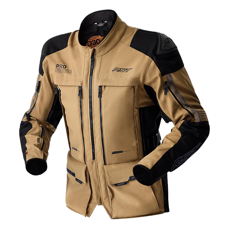 RST Pro Series Adventure D3O Textile Jacket Sand / Black - front view
