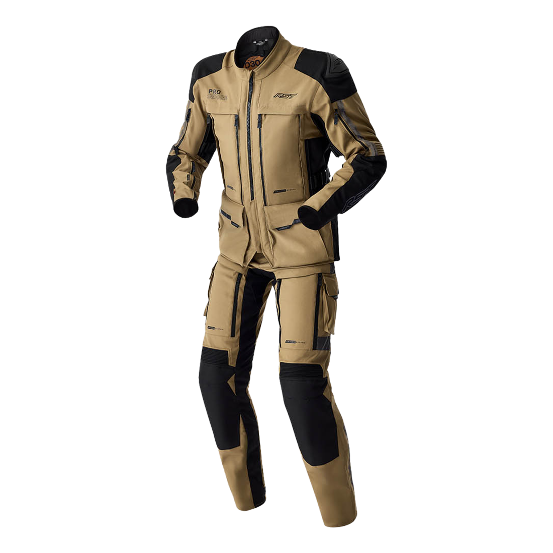 RST Pro Series Adventure D3O Textile Jacket Sand / Black - FREE UK Shipping, FREE 365 Day Returns | Moto Central
