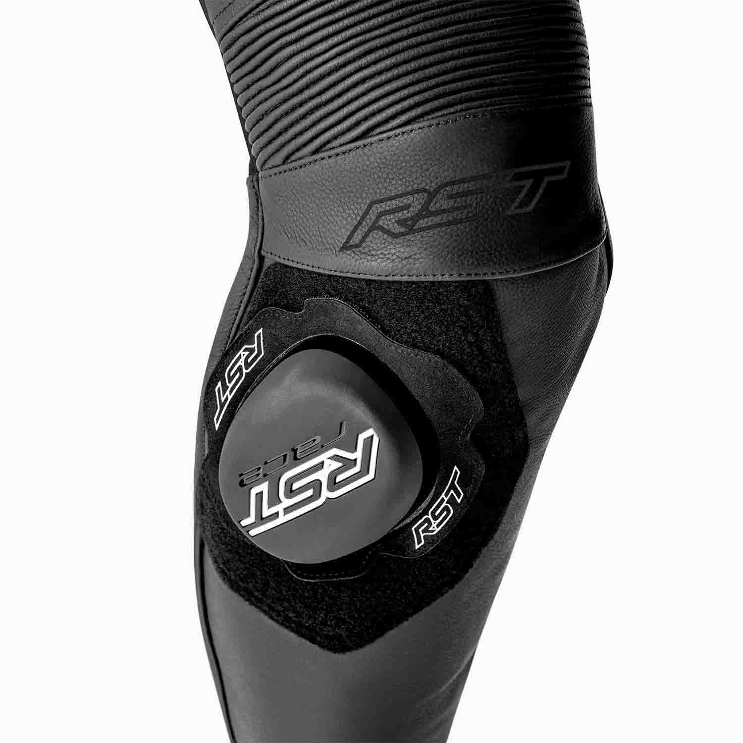 RST S1 D3O One Piece Leather Suit Black / Black / Black - FREE UK Shipping, FREE 365 Day Returns | Moto Central