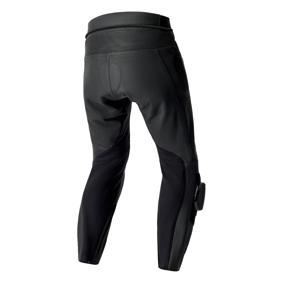 RST S1 D3O Leather Trouser Black / Black / Black - rear three-quarter view