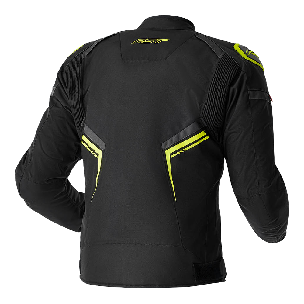RST S1 D3O Textile Jacket Black / Grey / Fluo Yellow - FREE UK Shipping, FREE 365 Day Returns | Moto Central