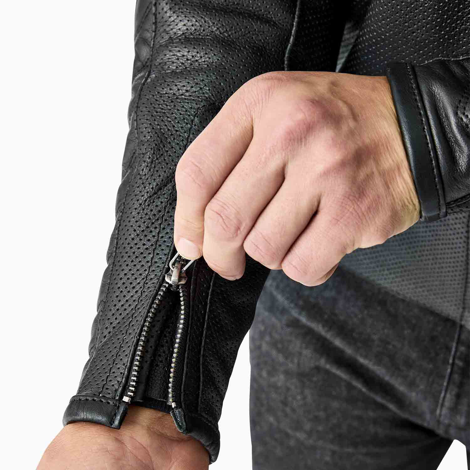RST Roadster Air D3O Leather Jacket Black - FREE UK Shipping, FREE 365 Day Returns | Moto Central