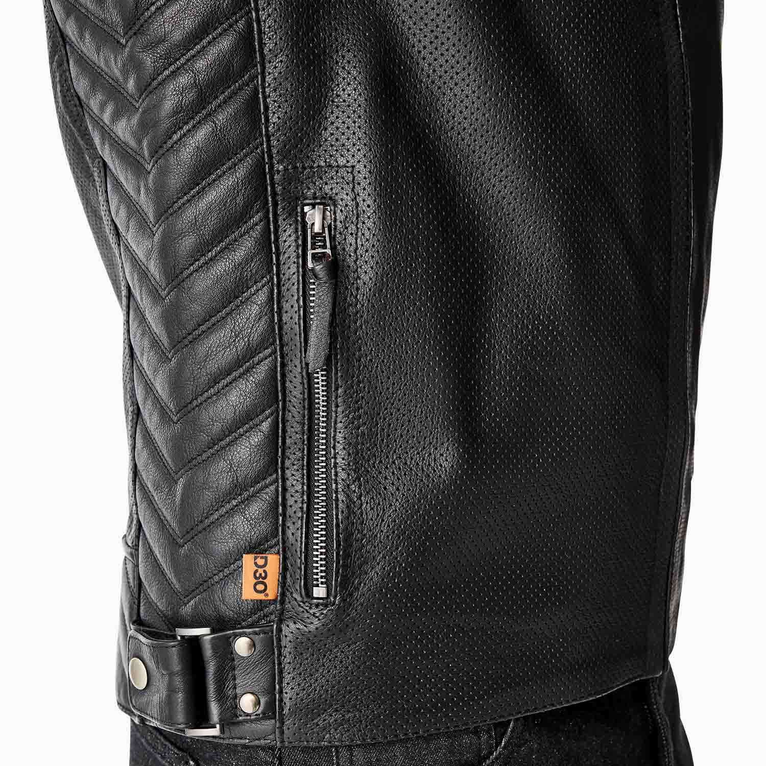 RST Roadster Air D3O Leather Jacket Black - FREE UK Shipping, FREE 365 Day Returns | Moto Central