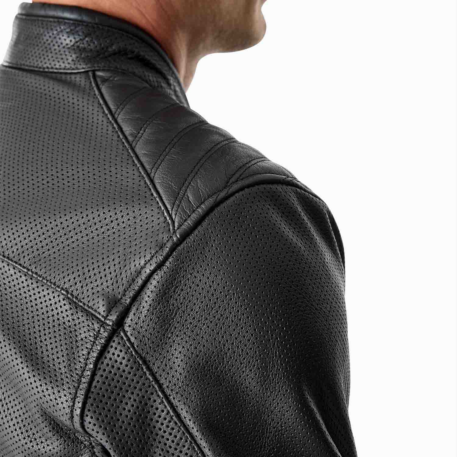 RST Roadster Air D3O Leather Jacket Black - FREE UK Shipping, FREE 365 Day Returns | Moto Central