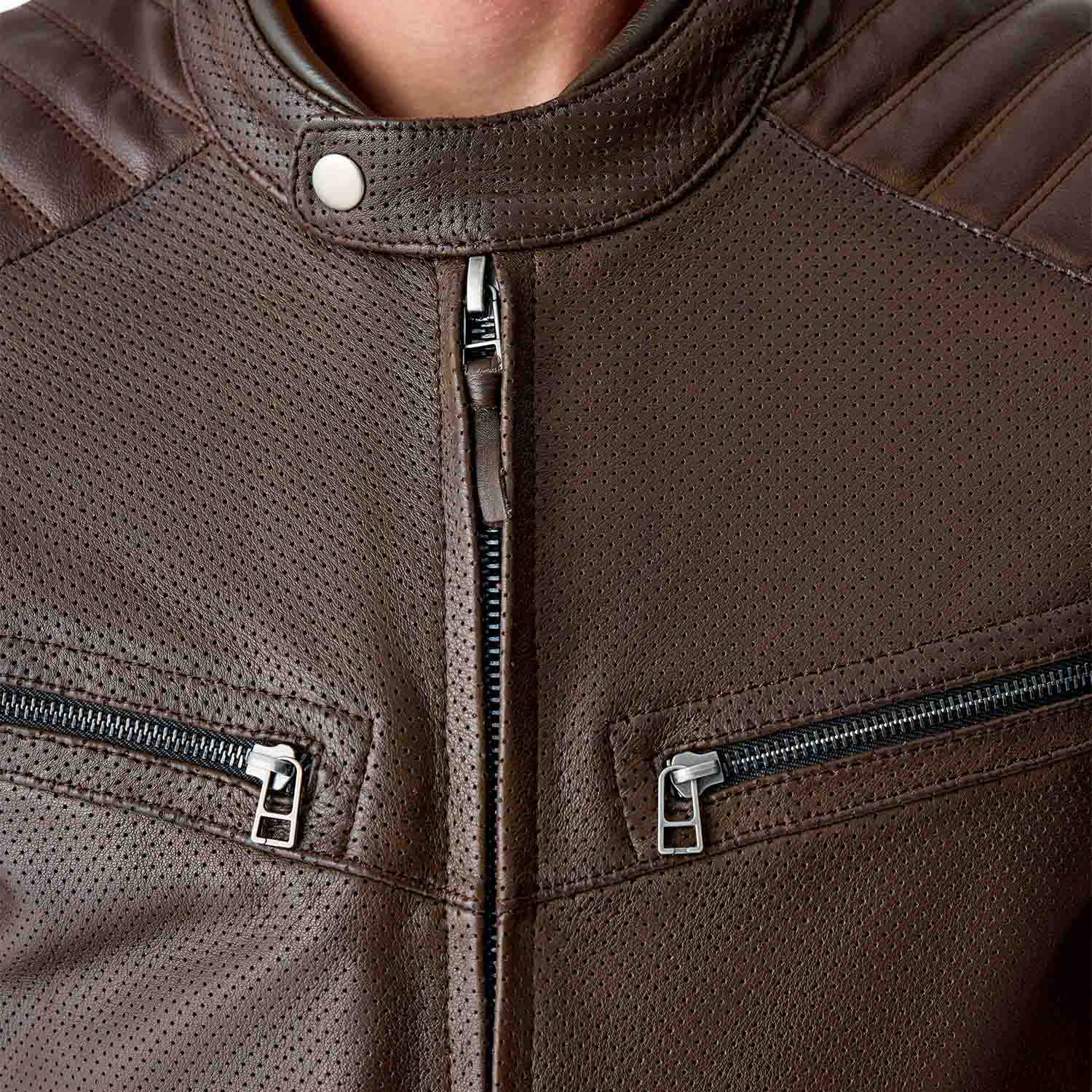 RST Roadster Air D3O Leather Jacket Brown - FREE UK Shipping, FREE 365 Day Returns | Moto Central