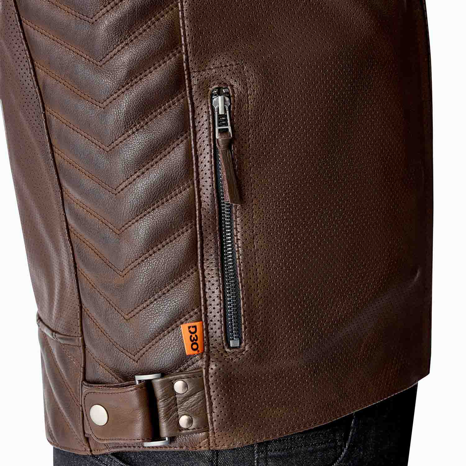 RST Roadster Air D3O Leather Jacket Brown - FREE UK Shipping, FREE 365 Day Returns | Moto Central