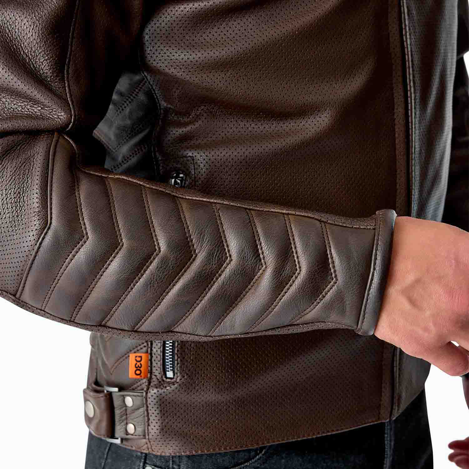 RST Roadster Air D3O Leather Jacket Brown - FREE UK Shipping, FREE 365 Day Returns | Moto Central