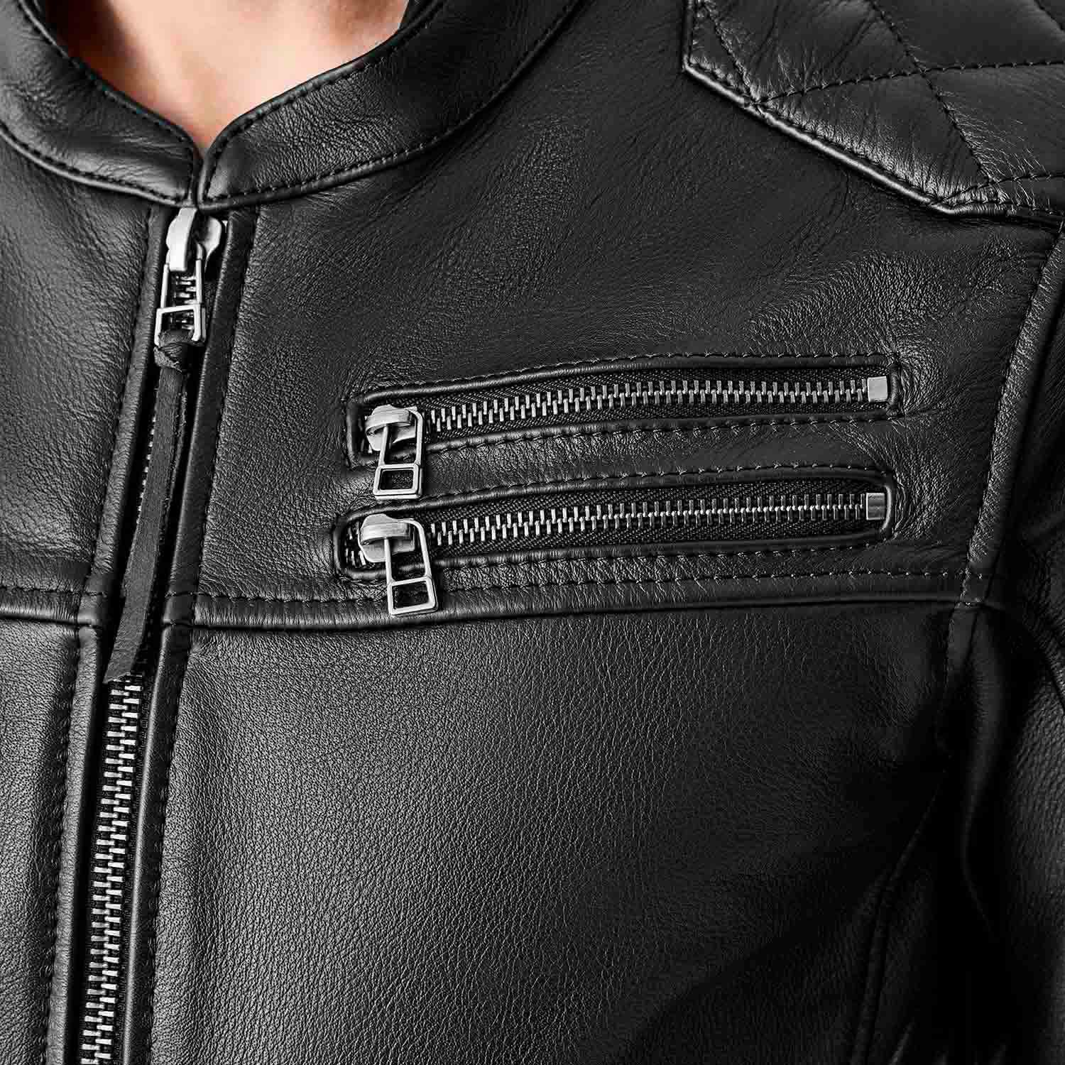 RST Hillberry D3O Leather Jacket Black - FREE UK Shipping, FREE 365 Day Returns | Moto Central