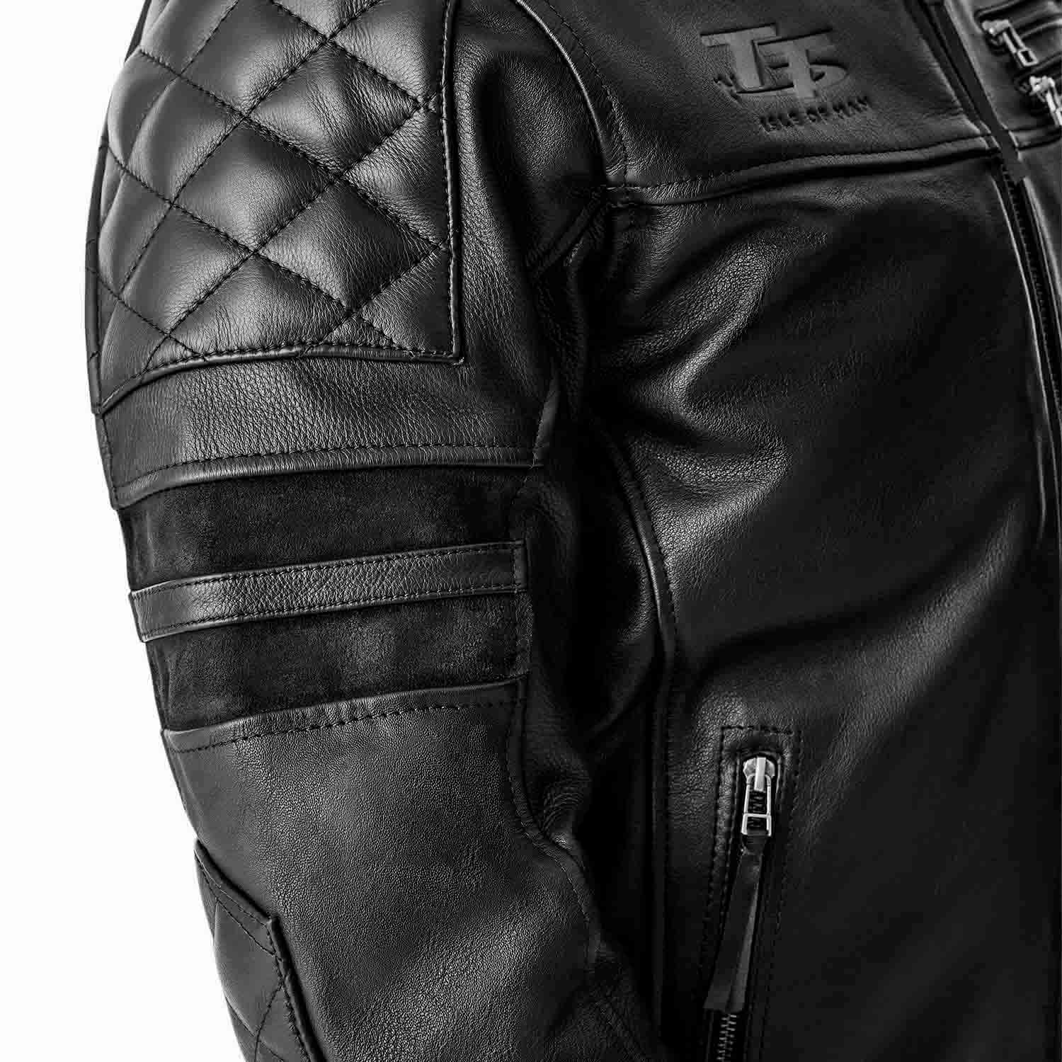 RST Hillberry D3O Leather Jacket Black - FREE UK Shipping, FREE 365 Day Returns | Moto Central