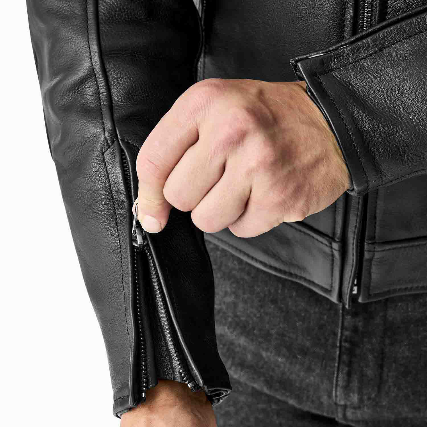 RST Hillberry D3O Leather Jacket Black - FREE UK Shipping, FREE 365 Day Returns | Moto Central