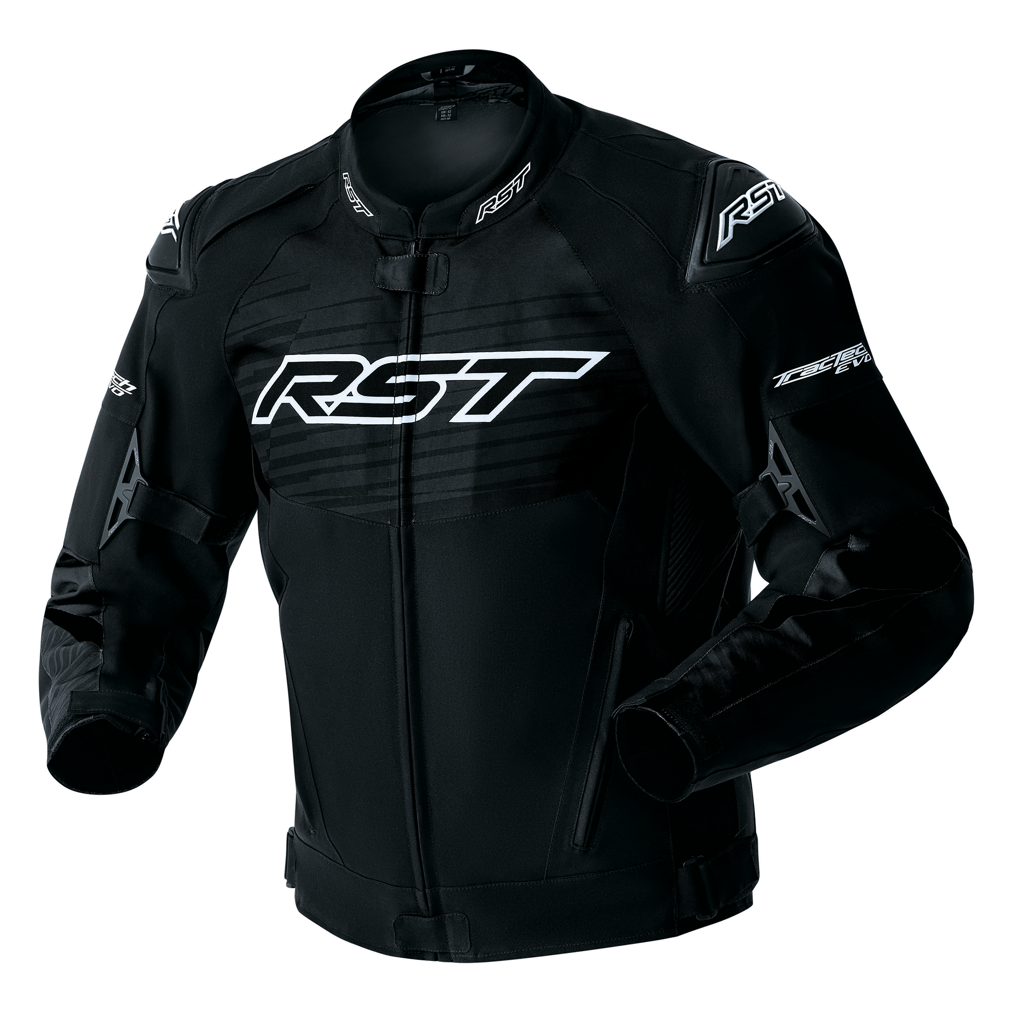 RST Tractech Evo D3O Textile Jacket Black / White - FREE UK Shipping, FREE 365 Day Returns | Moto Central