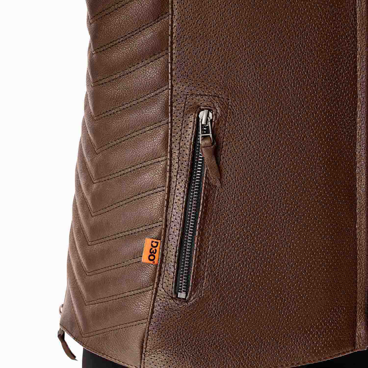 RST Roadster Air D3O Ladies Leather Jacket Brown - FREE UK Shipping, FREE 365 Day Returns | Moto Central