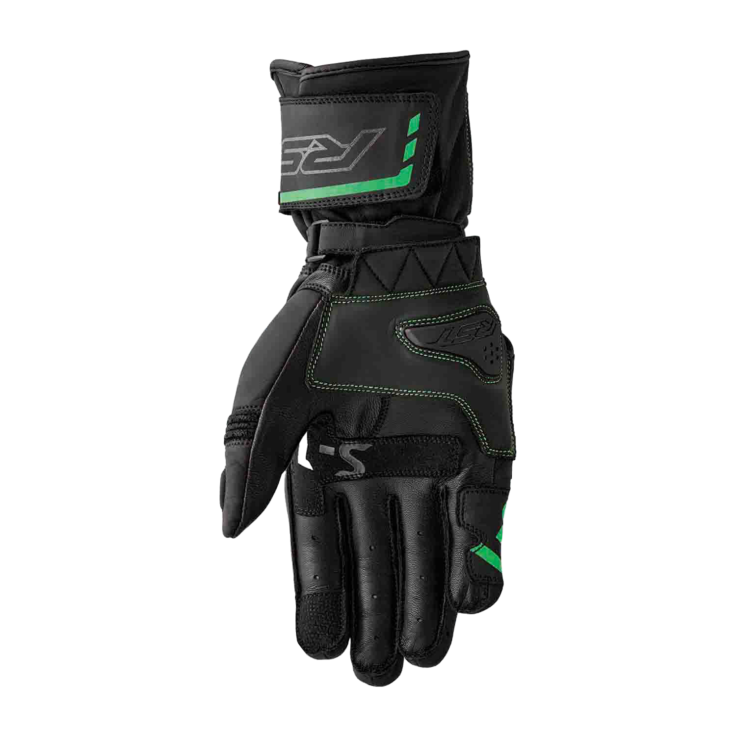 RST S1 Summer Gloves Black / Fluo Green - FREE UK Shipping, FREE 365 Day Returns | Moto Central