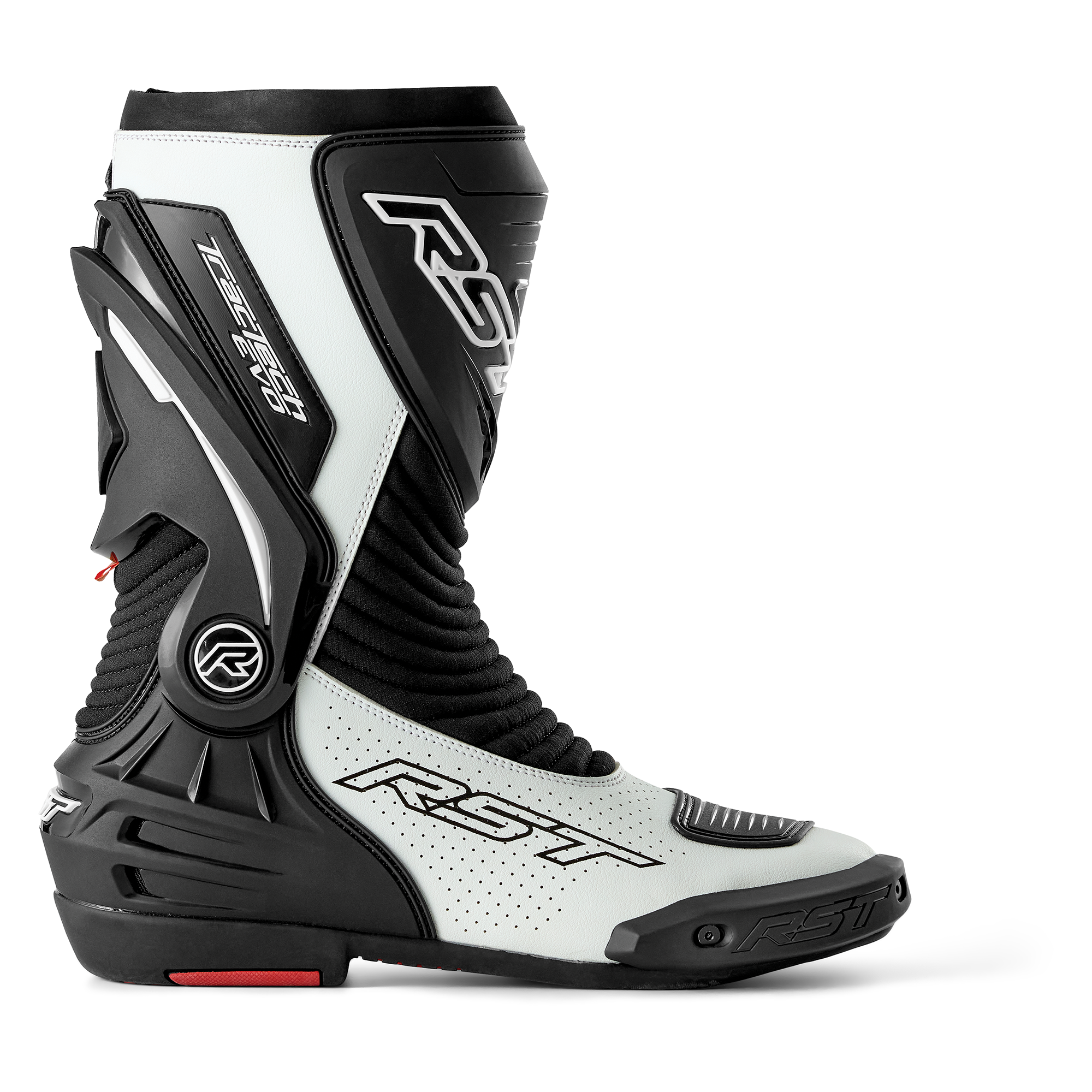 RST Tractech Evo D3O Ladies Boots Black / White - FREE UK Shipping, FREE 365 Day Returns | Moto Central