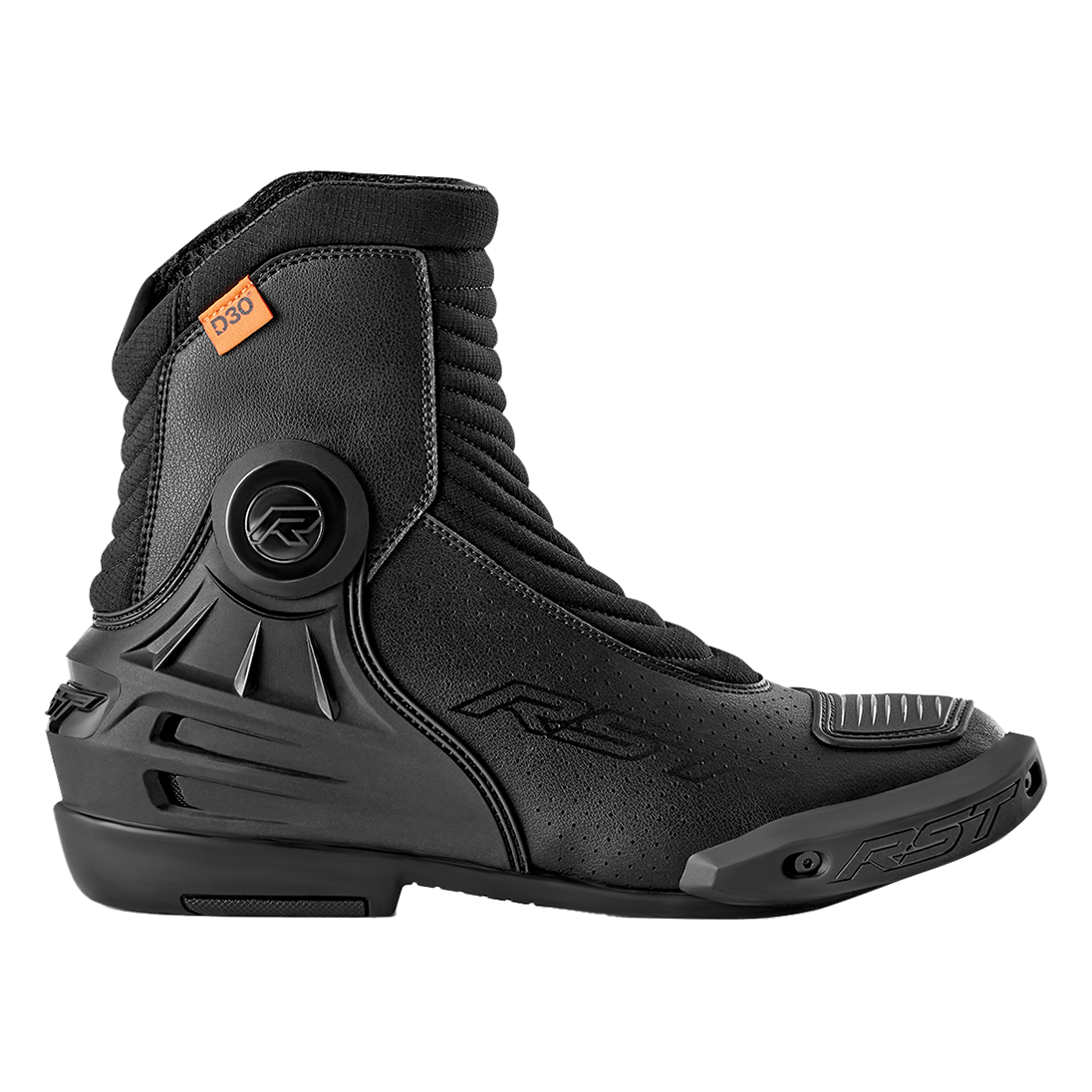 RST Tractech Evo Short D3O Boots Black / Black side profile