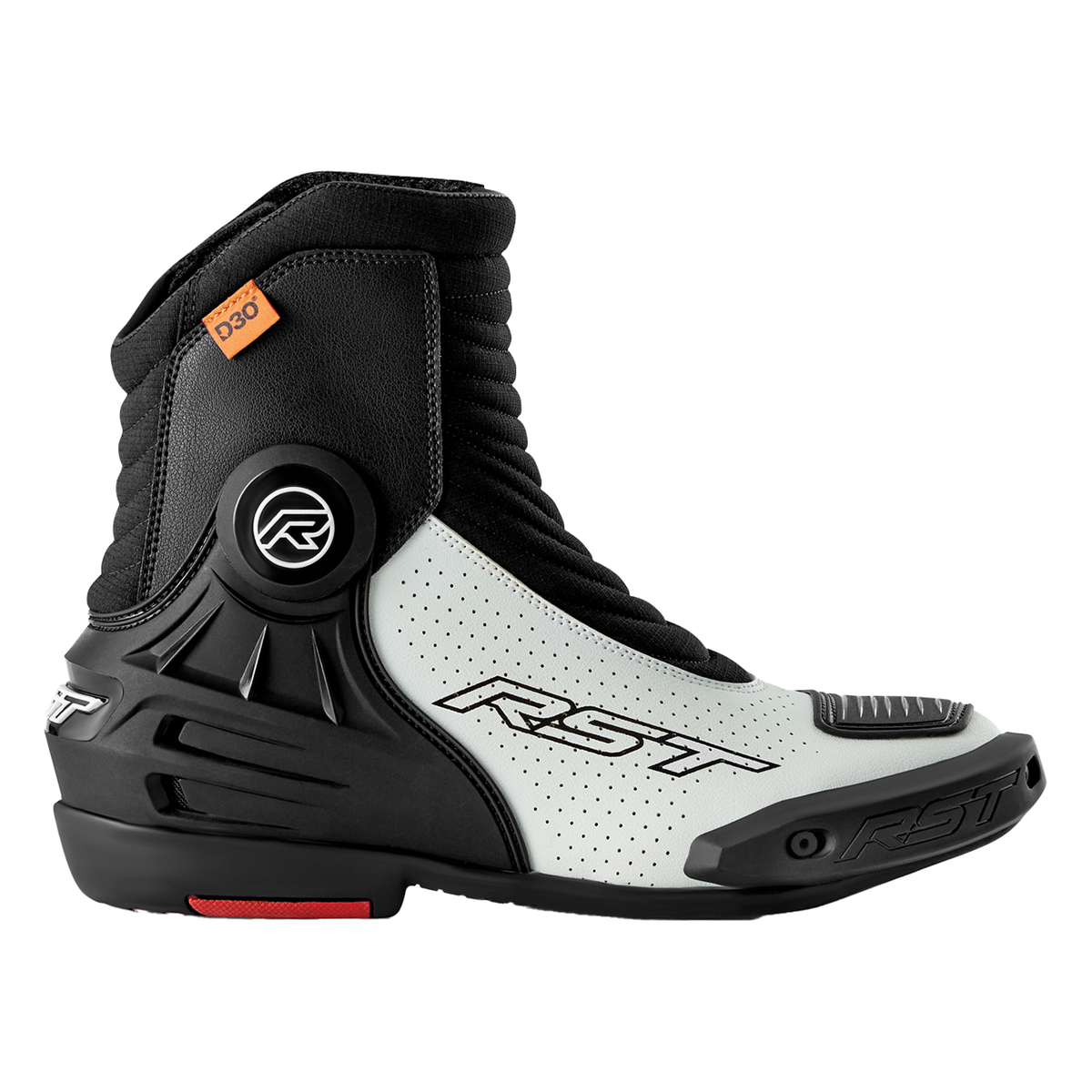RST Tractech Evo Short D3O Boots Black / White side profile