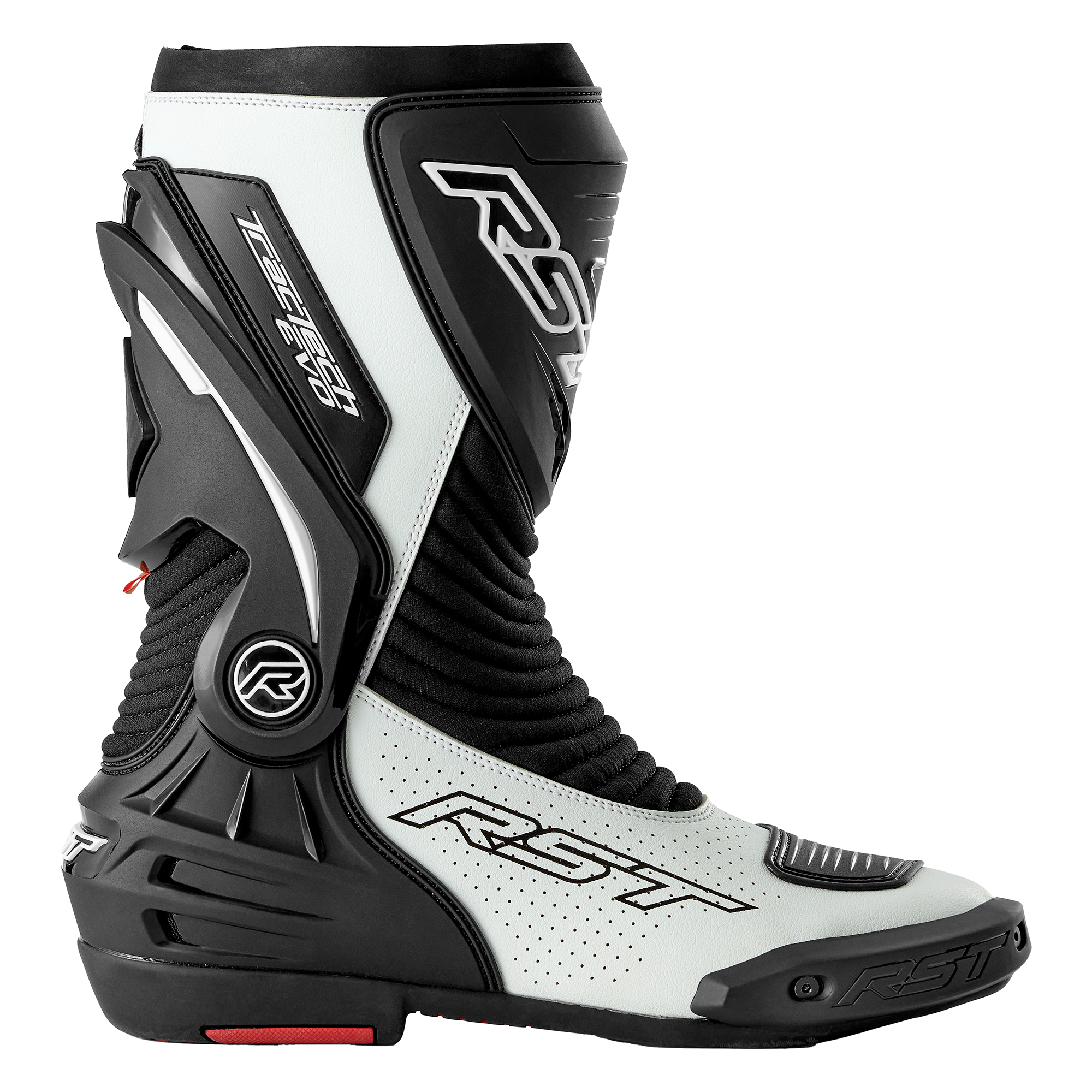 RST Tractech Evo D3O Boots Black / White - FREE UK Shipping, FREE 365 Day Returns | Moto Central
