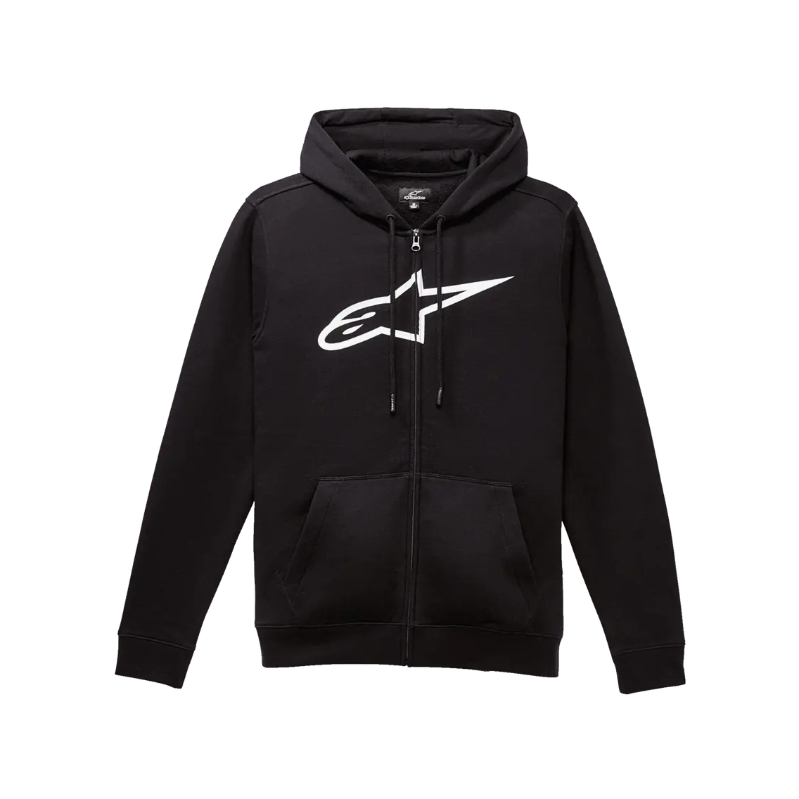 Alpinestars Ageless Zip Hoodie V3 Black / White – hoodie – front view