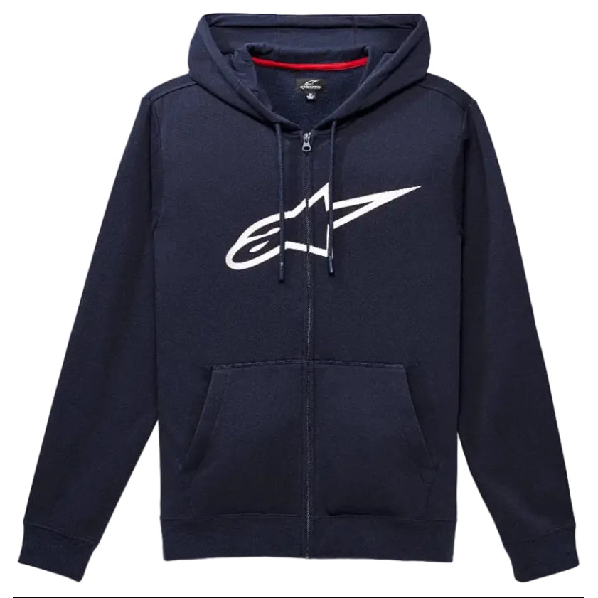 Alpinestars Ageless Zip Hoodie V3 Navy / White FREE UK Delivery, FREE 365 Day Returns | Moto Central