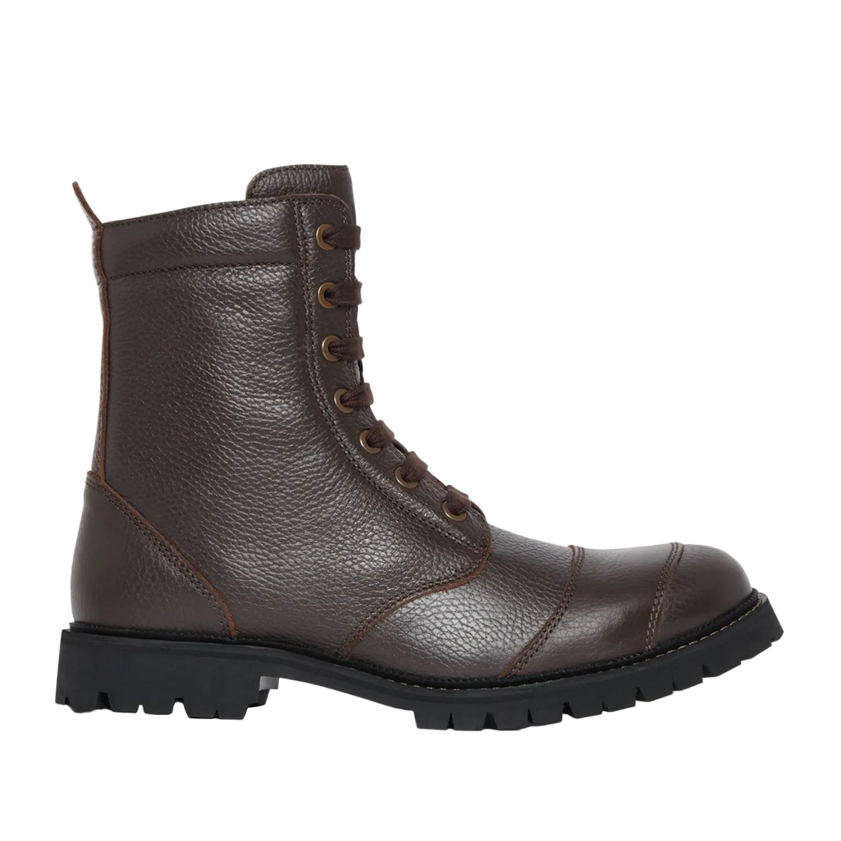 Belstaff Resolve Short Leather Boots Brown