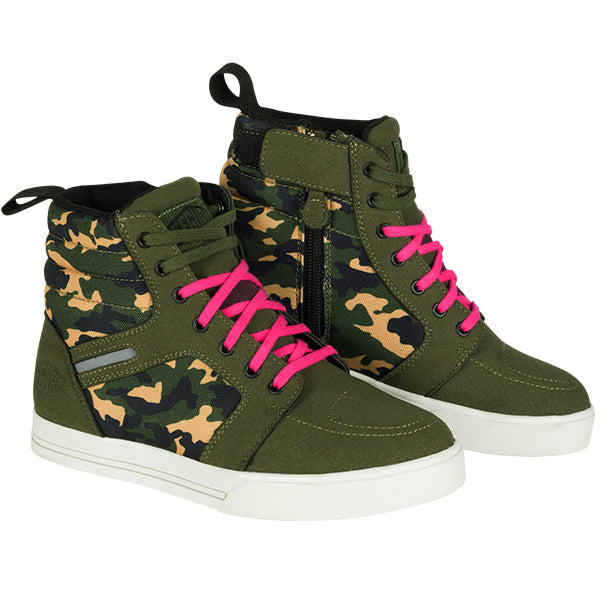 Segura Santana Ladies Sneakers Khaki / Camo FREE UK Delivery, FREE 365 Day Returns | Moto Central