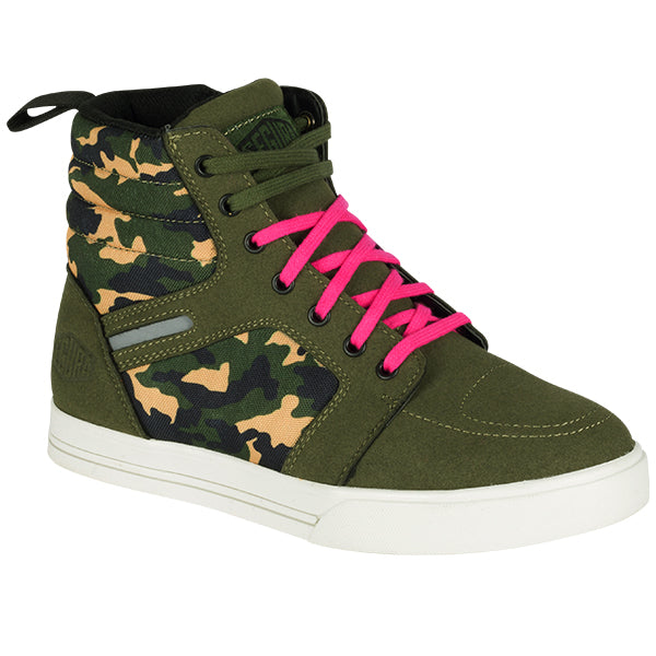 Segura Santana Ladies Sneakers Khaki / Camo FREE UK Delivery, FREE 365 Day Returns | Moto Central