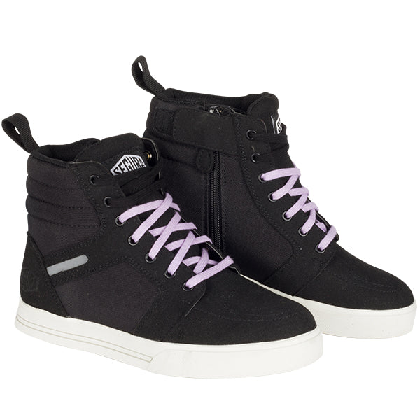 Segura Santana Ladies Sneakers Black / Lilac FREE UK Delivery, FREE 365 Day Returns | Moto Central