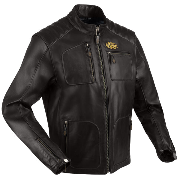 Segura Lewis Leather Jacket Brown FREE UK Delivery, FREE 365 Day Returns | Moto Central