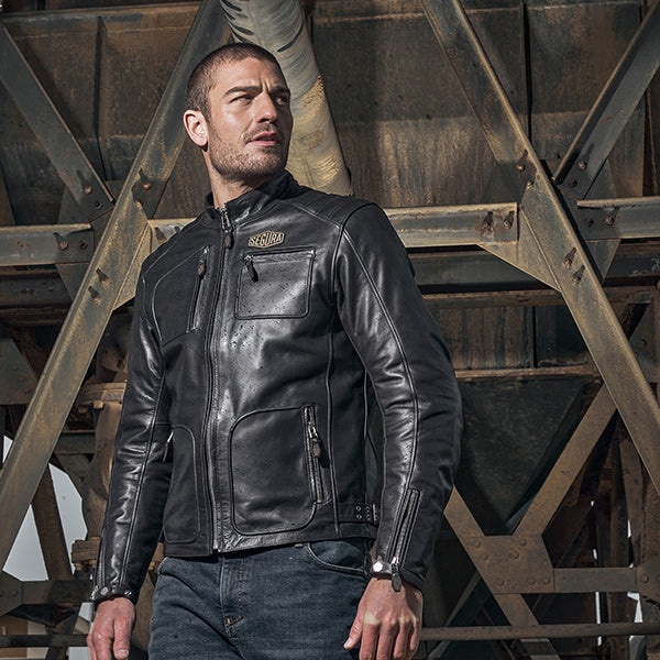 Segura Lewis Leather Jacket Brown FREE UK Delivery, FREE 365 Day Returns | Moto Central