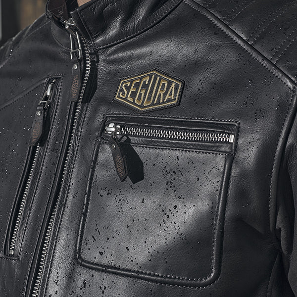 Segura Lewis Leather Jacket Brown FREE UK Delivery, FREE 365 Day Returns | Moto Central