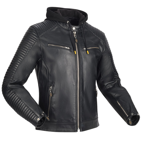 Segura Dorian 2 Leather Jacket Black FREE UK Delivery, FREE 365 Day Returns | Moto Central
