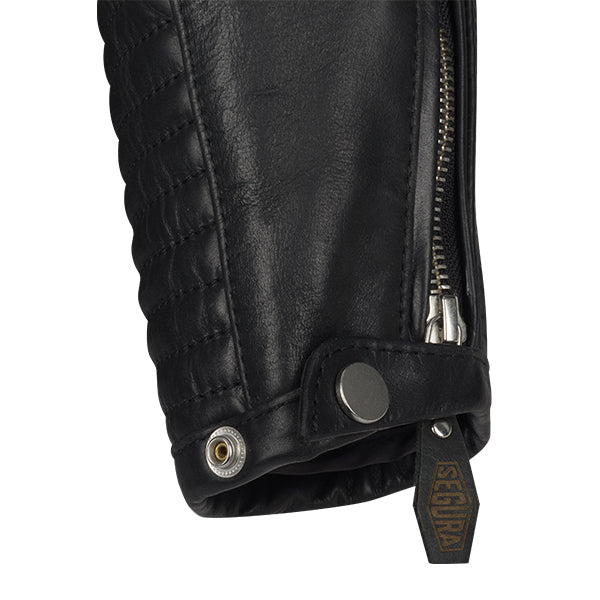 Segura Dorian 2 Leather Jacket Black FREE UK Delivery, FREE 365 Day Returns | Moto Central