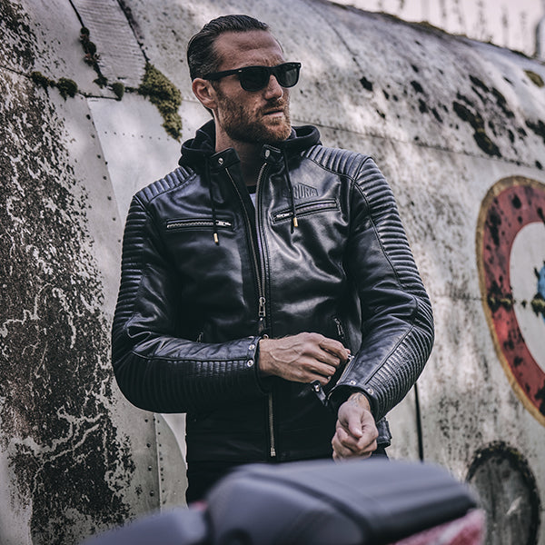 Segura Dorian 2 Leather Jacket Black FREE UK Delivery, FREE 365 Day Returns | Moto Central