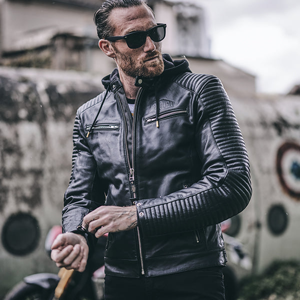 Segura Dorian 2 Leather Jacket Black FREE UK Delivery, FREE 365 Day Returns | Moto Central