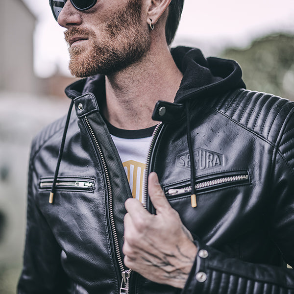 Segura Dorian 2 Leather Jacket Black FREE UK Delivery, FREE 365 Day Returns | Moto Central