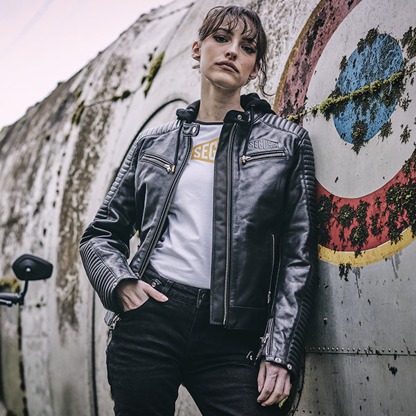 Segura Dorian 2 Ladies Leather Jacket Black FREE UK Delivery, FREE 365 Day Returns | Moto Central