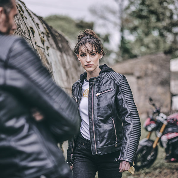 Segura Dorian 2 Ladies Leather Jacket Black FREE UK Delivery, FREE 365 Day Returns | Moto Central