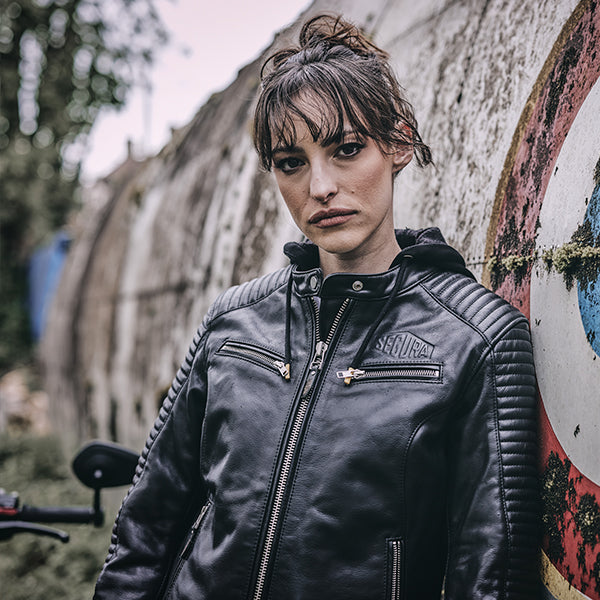 Segura Dorian 2 Ladies Leather Jacket Black FREE UK Delivery, FREE 365 Day Returns | Moto Central