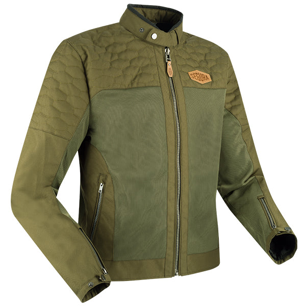 Segura Richter Textile Jacket Khaki FREE UK Delivery, FREE 365 Day Returns | Moto Central