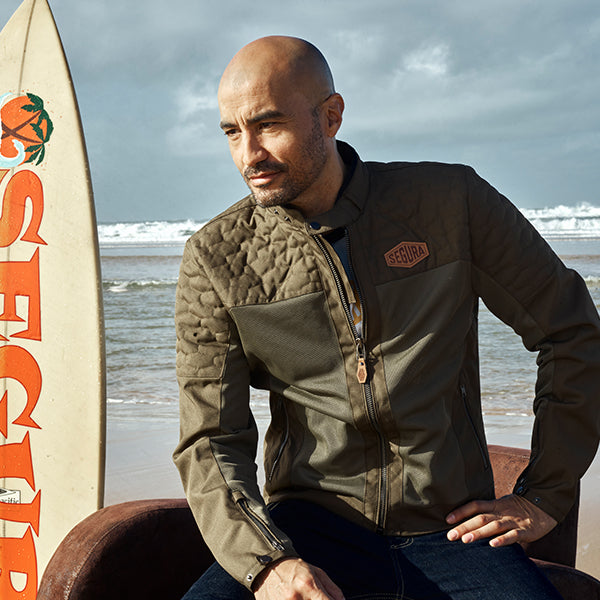 Segura Richter Textile Jacket Khaki FREE UK Delivery, FREE 365 Day Returns | Moto Central