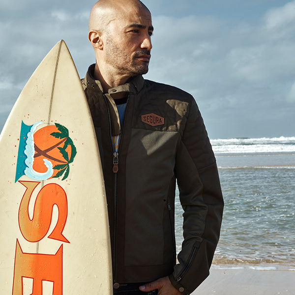 Segura Richter Textile Jacket Khaki FREE UK Delivery, FREE 365 Day Returns | Moto Central