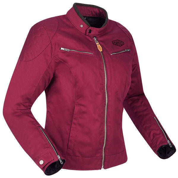 Segura Tina Ladies Textile Jacket Burgundy FREE UK Delivery, FREE 365 Day Returns | Moto Central