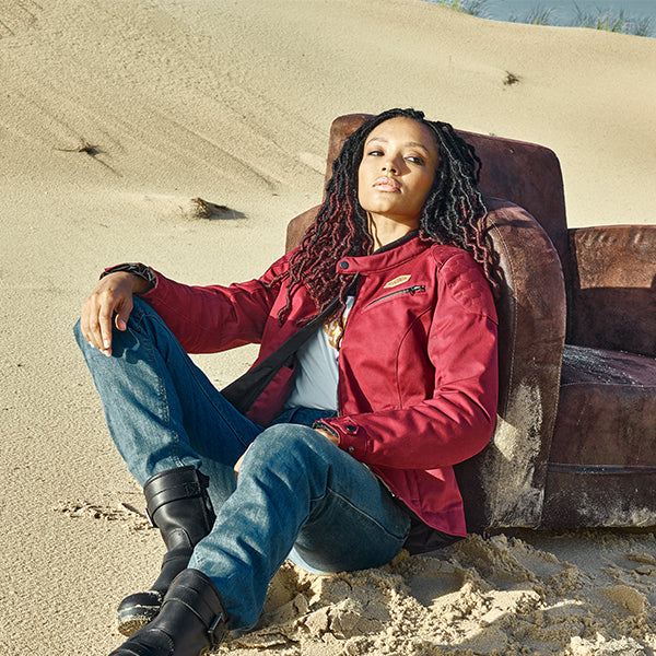 Segura Tina Ladies Textile Jacket Burgundy FREE UK Delivery, FREE 365 Day Returns | Moto Central