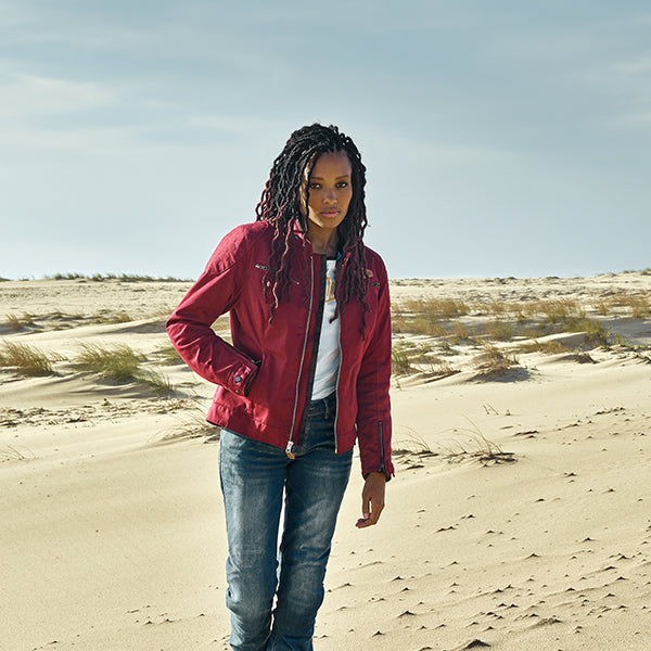 Segura Tina Ladies Textile Jacket Burgundy FREE UK Delivery, FREE 365 Day Returns | Moto Central