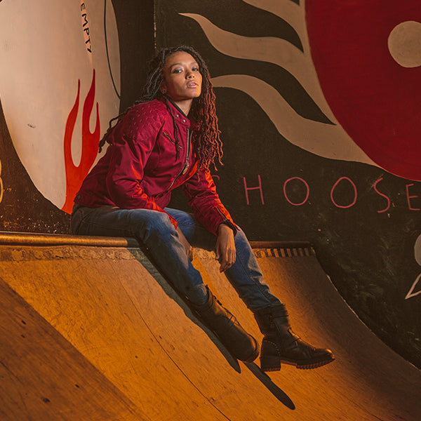 Segura Tina Ladies Textile Jacket Burgundy FREE UK Delivery, FREE 365 Day Returns | Moto Central