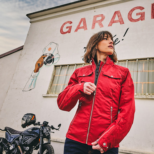 Segura Bahia Ladies Textile Jacket Red FREE UK Delivery, FREE 365 Day Returns | Moto Central